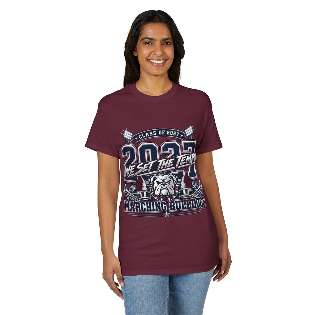 2027 "We Set the Tempo" Marching Bulldogs T-Shirt