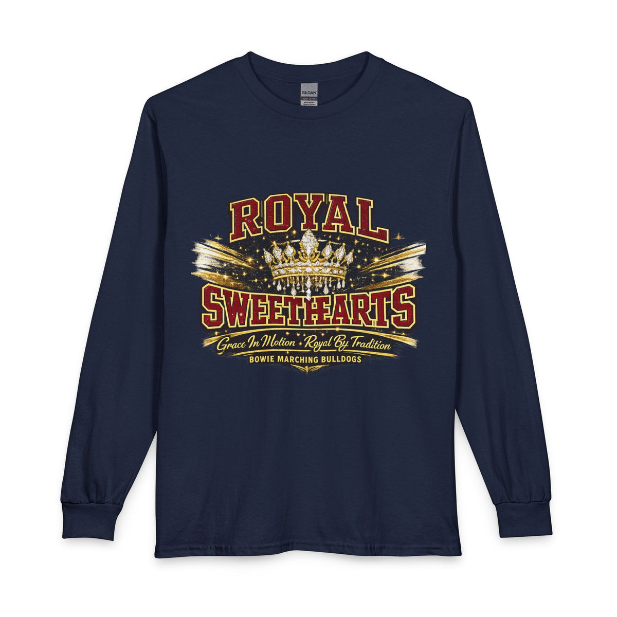 Royal Sweethearts Long Sleeve T-Shirt — Vintage Crown Graphic Tee