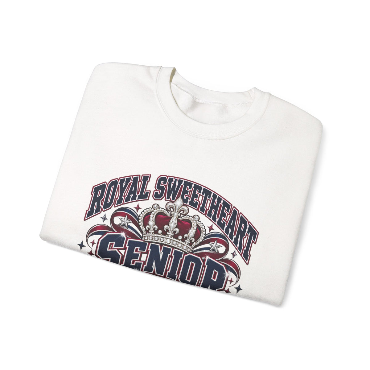 Senior 2027 Crewneck Sweatshirt – "Royal Sweetheart" Crown Design