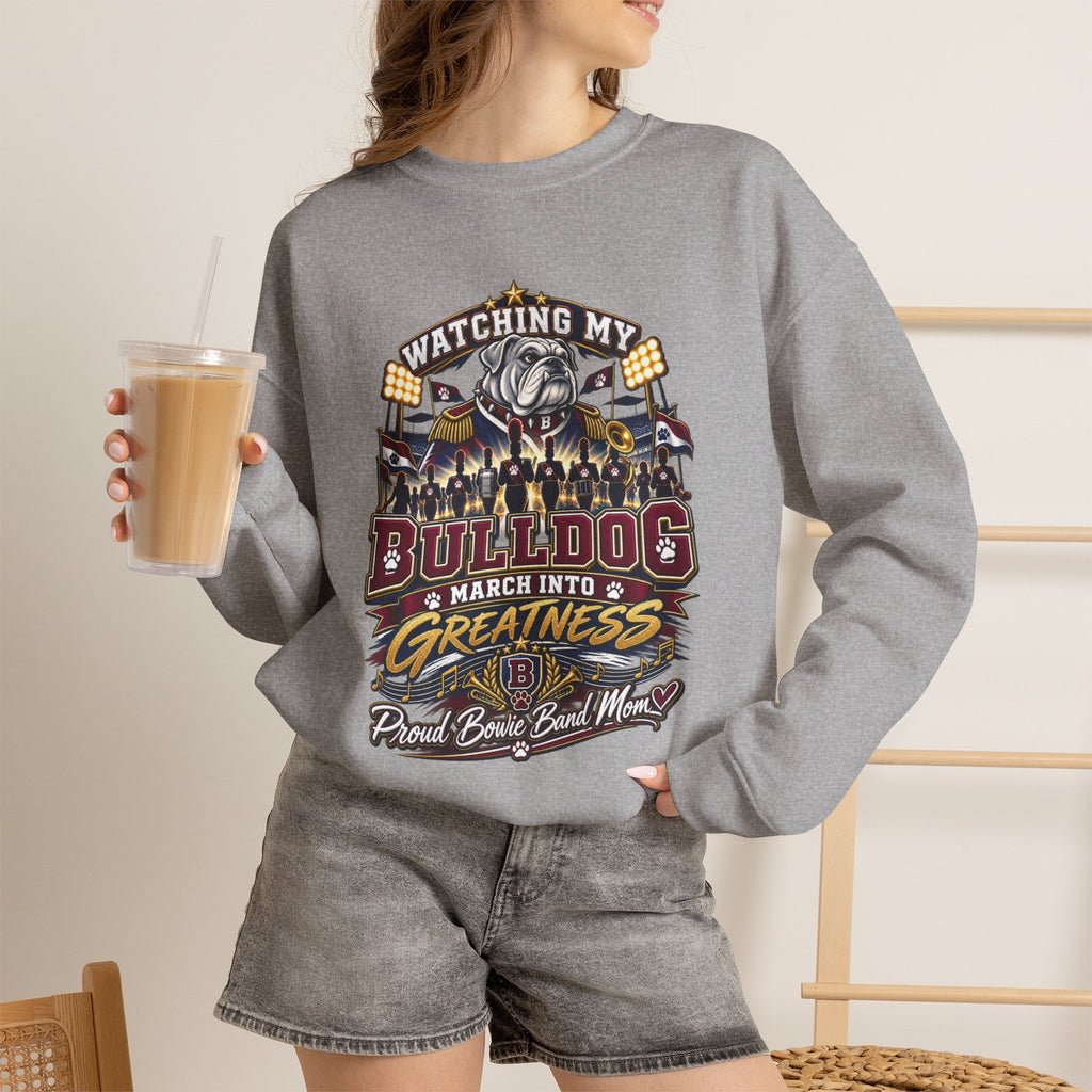 Bulldog March Into Greatness Crewneck Sweatshirt