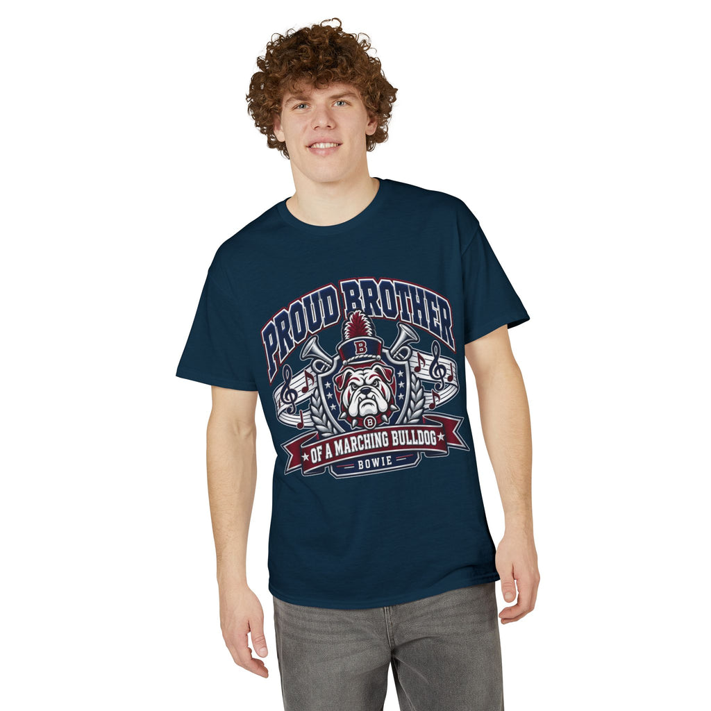 Proud Brother Marching Bulldog T-Shirt — Bowie Band Support Tee