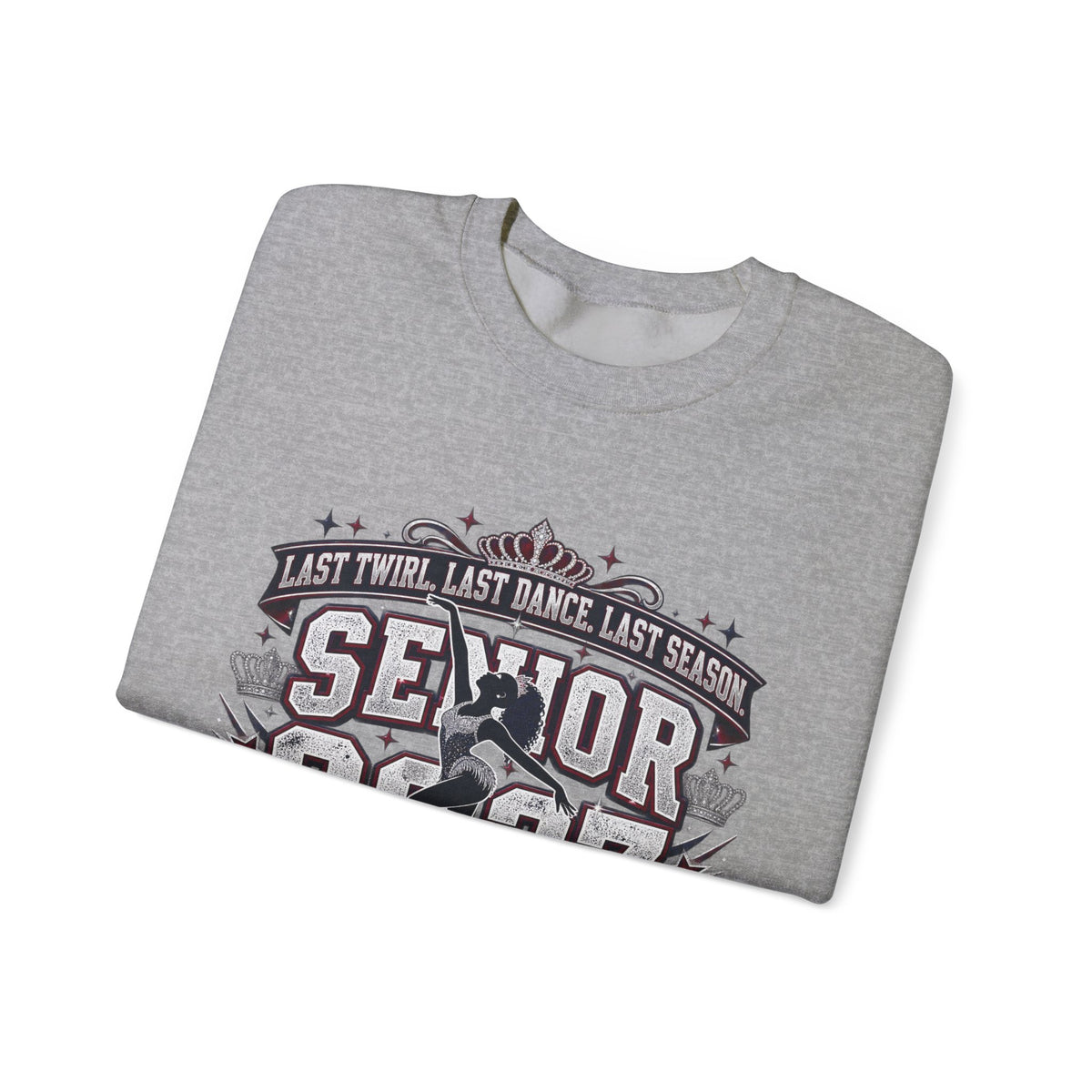 Senior 2027 Crewneck Sweatshirt — "Royal Sweetheart" Dance Senior Design