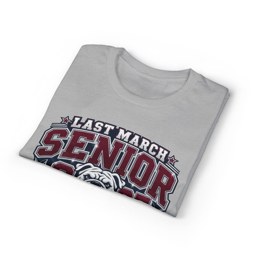 Senior 2027 Bulldog Marching Band T-Shirt — "Last March" Legacy Forever