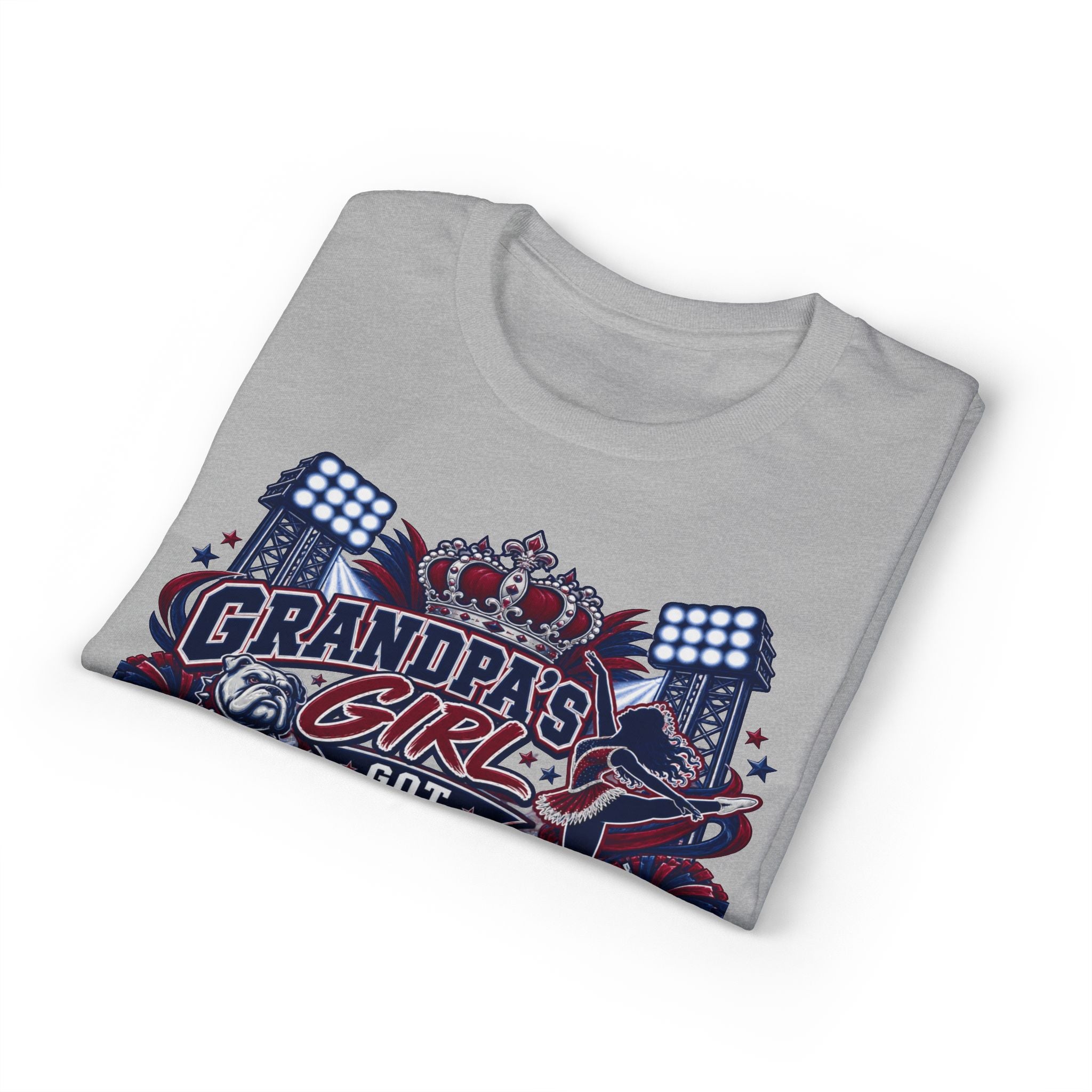 T-Shirt — "Grandpa's Girl Got Halftime on Lock" Football Fan Tee