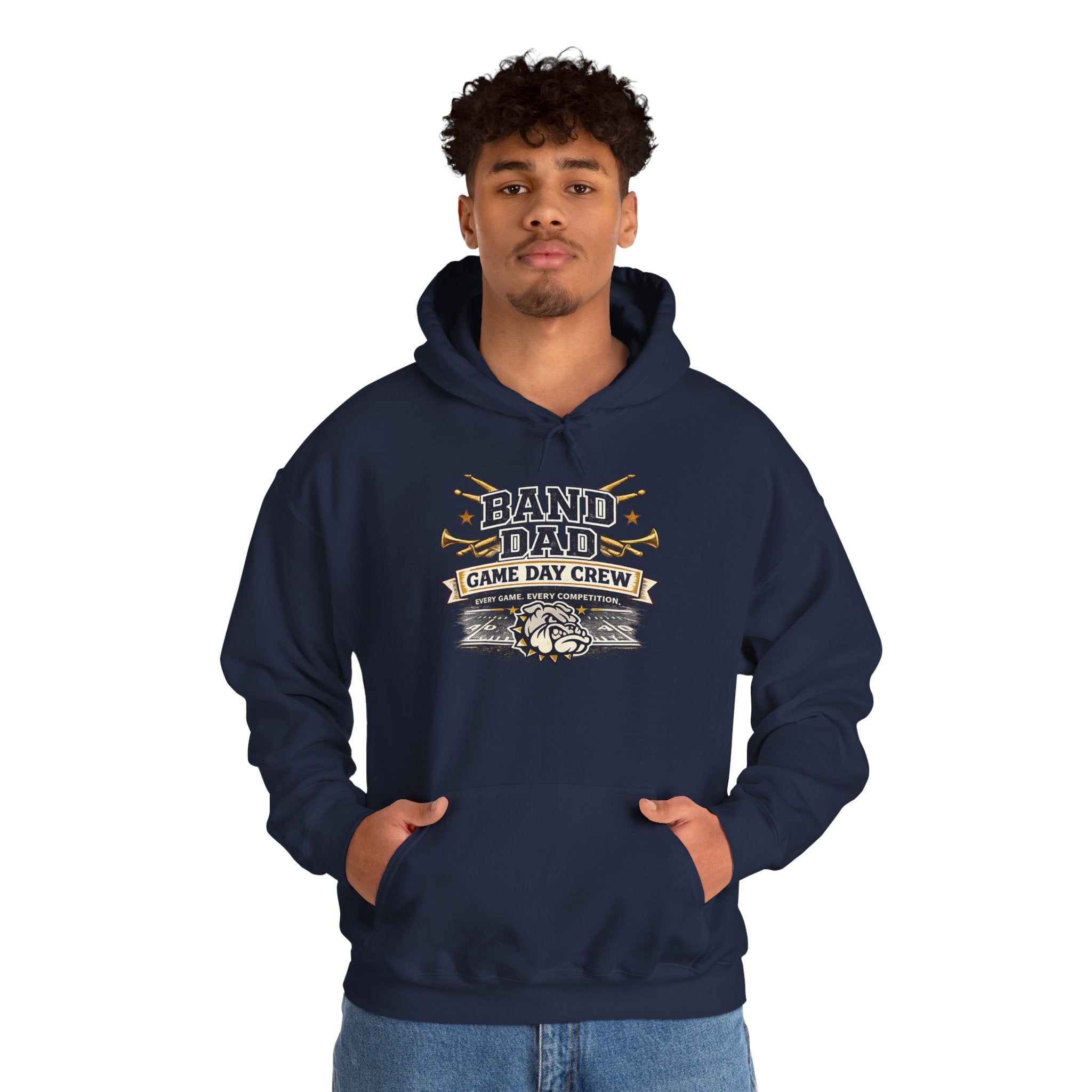 Band Dad Hoodie - Game Day Crew Marching Band Dad Sweatshirt