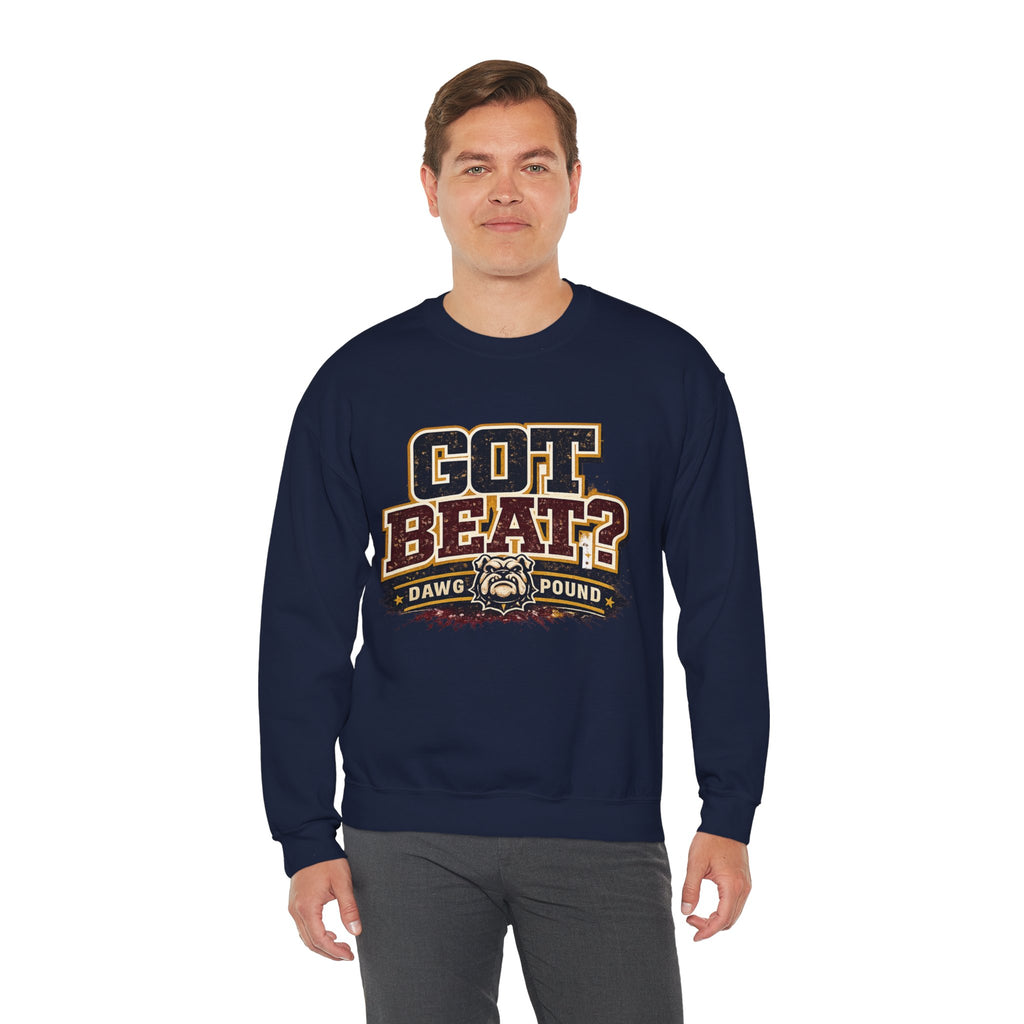Crewneck Sweatshirt — "GOT BEAT?" Dawg Pound Retro Football Fan Pullover