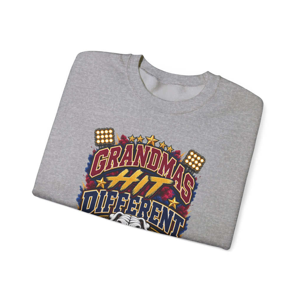 Grandma’s a Little Different Crewneck Sweatshirt — Vintage Bulldog Design