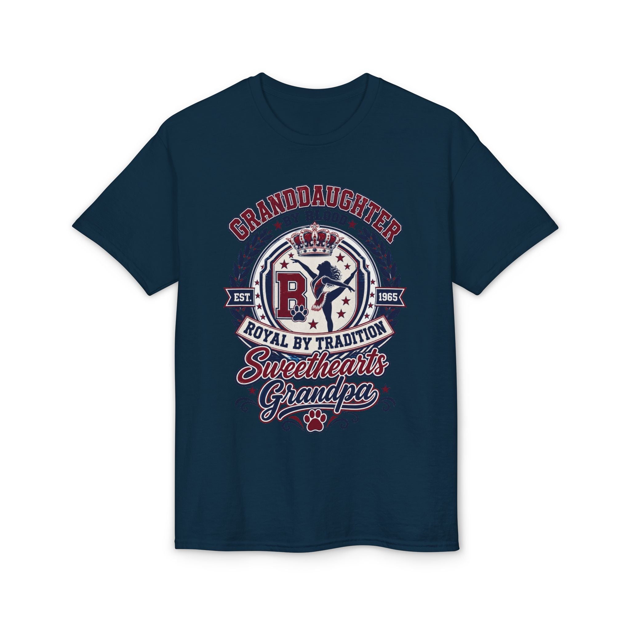 Granddaughter Sweethearts Grandpa T-Shirt – Royal Tradition Vintage Crest