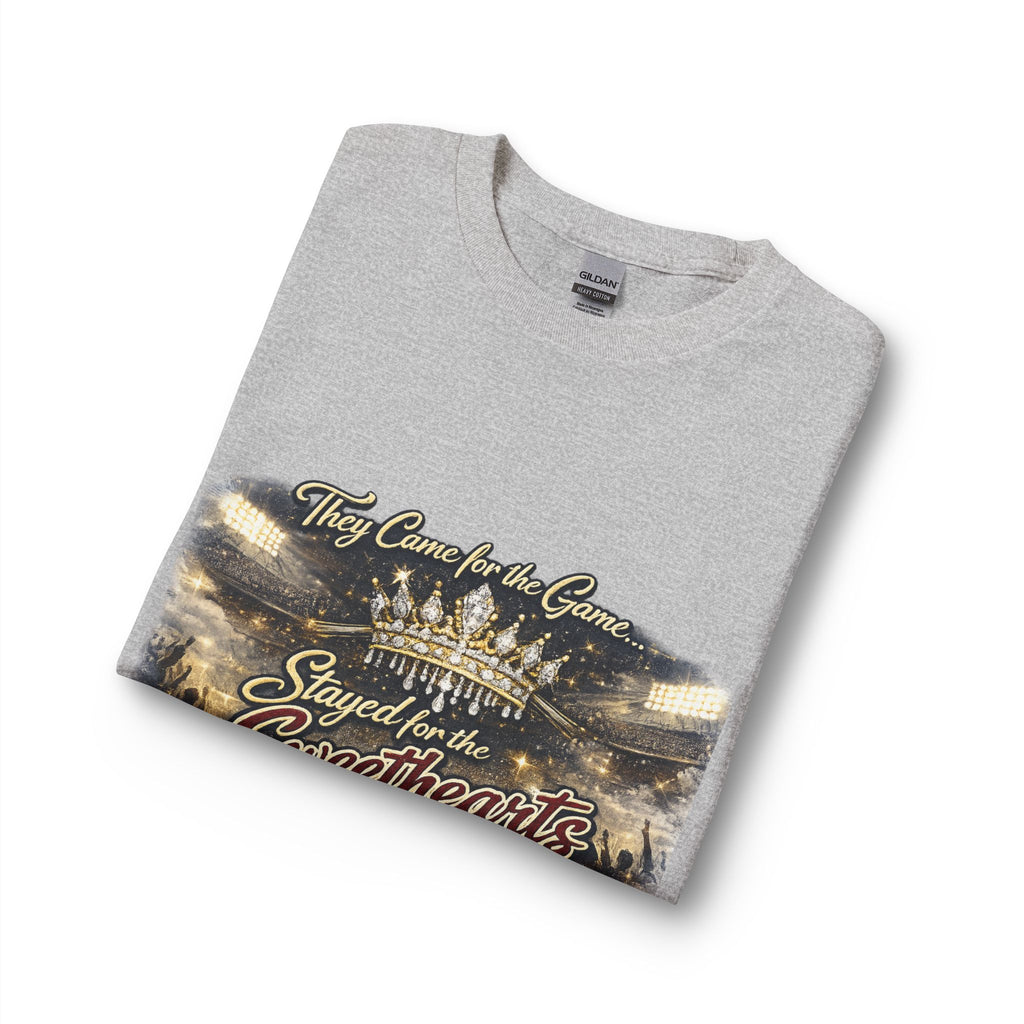 Stayed for the Sweethearts Long Sleeve Tee — 'They Came for the Game, Stayed for the Sweethearts' Stadium Shirt