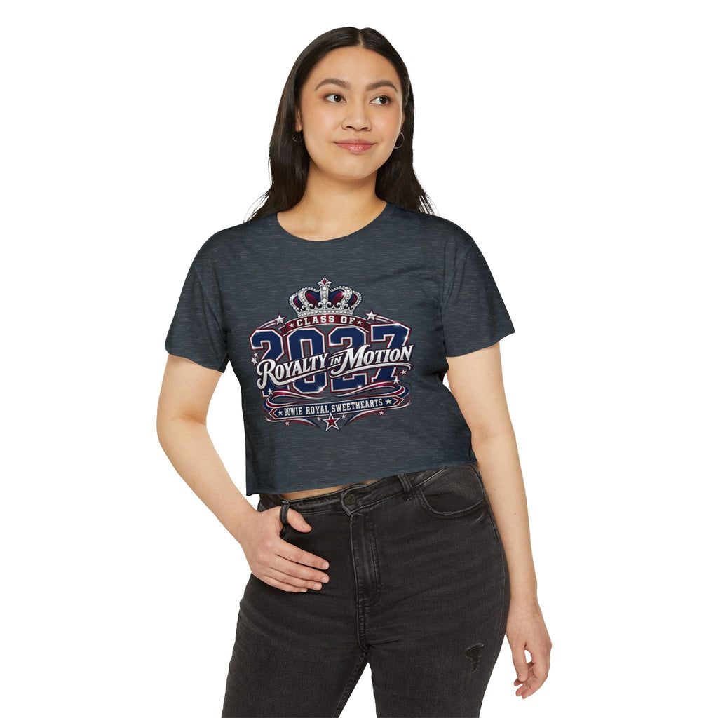 Festival Crop Top — "Class of 2027 Royalty in Motion" Graphic Crop Tee