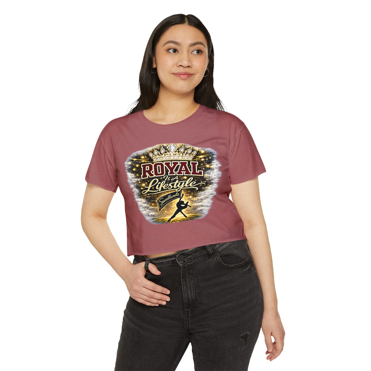 Royal Lifestyle Crop Top — Women’s Festival Graphic Tee