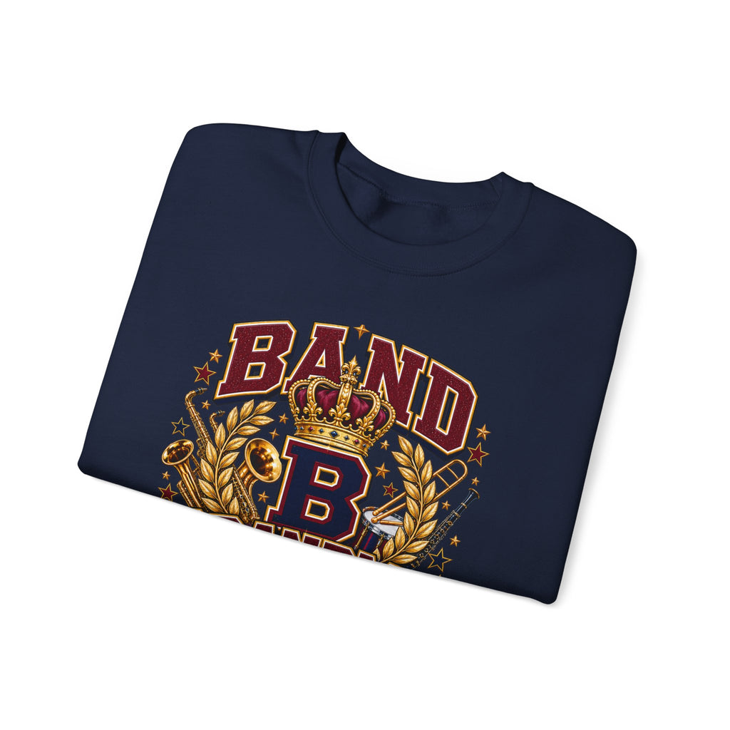 Band Grandma Sweatshirt – Vintage Crowned 'B' Music Mom Crewneck