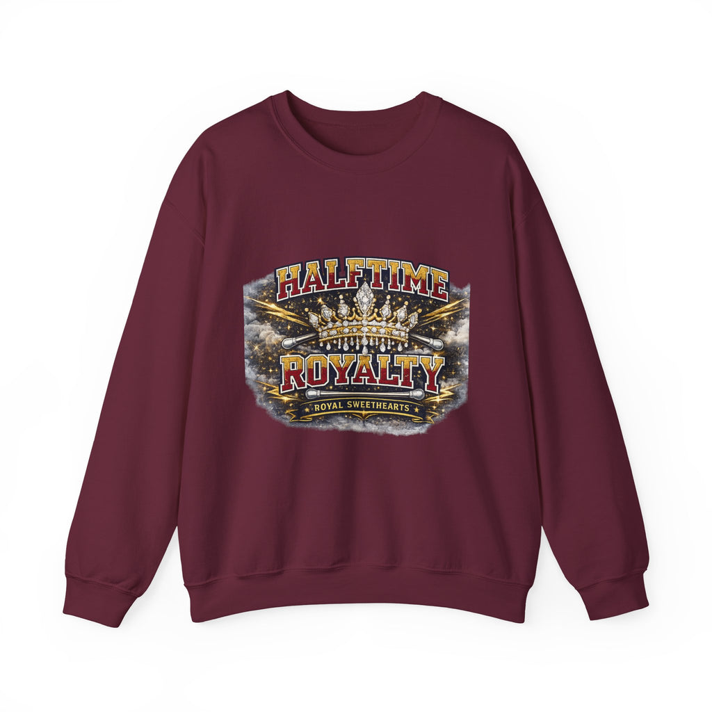 Crewneck Sweatshirt - "Halftime Royalty" Vintage Crown Football Graphic
