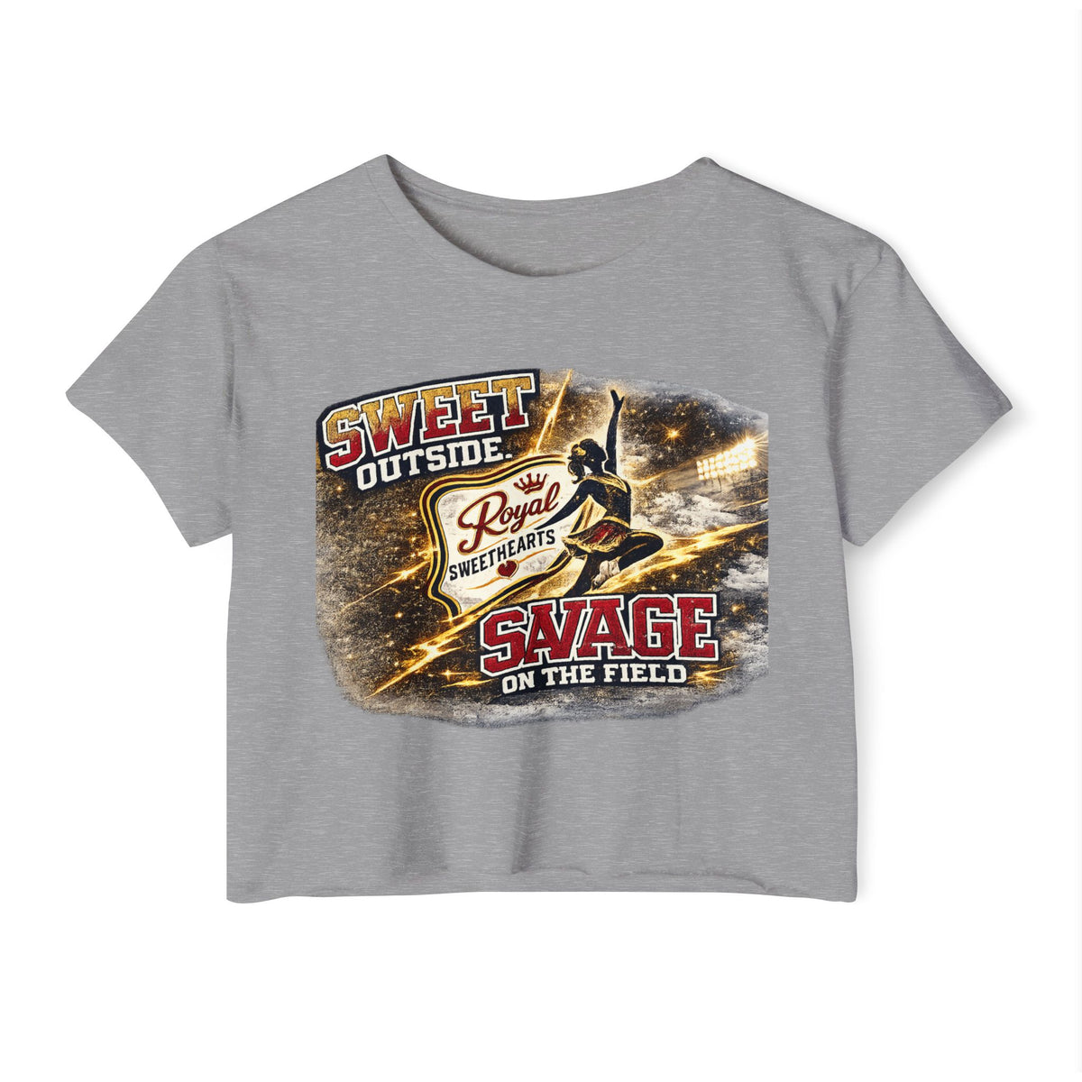 Festival Crop Top — "Sweet Outside, Savage on the Field" Graphic