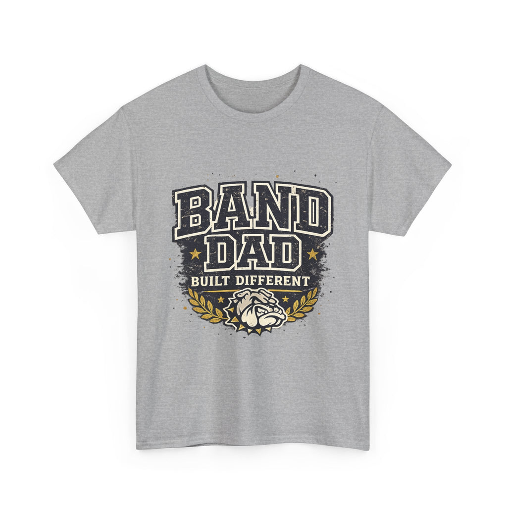 Band Dad T-Shirt "Built Different" – Proud Marching Band Dad Tee
