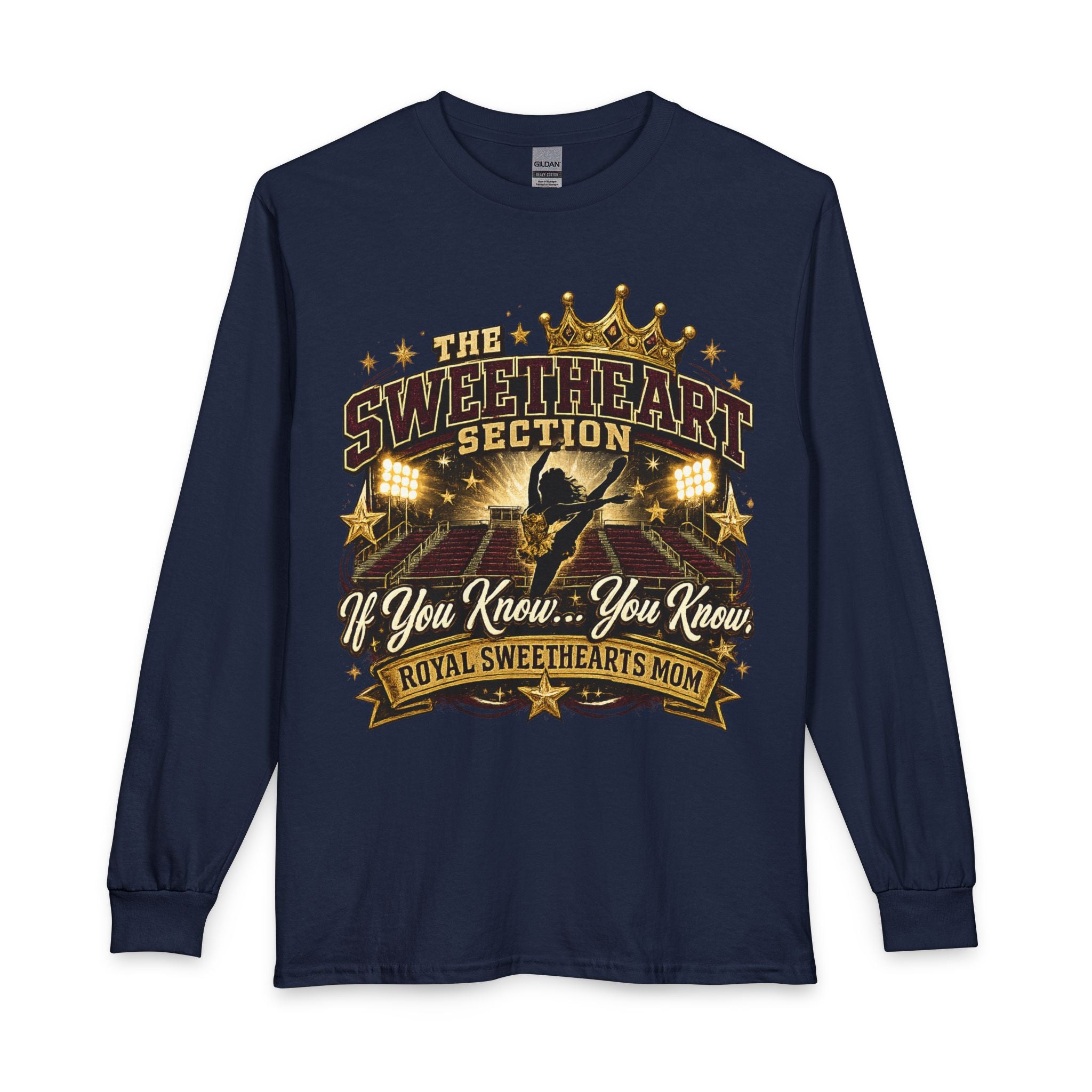 Long Sleeve Tee - "The Sweetheart Section" Royal Sweethearts Mom Concert Shirt