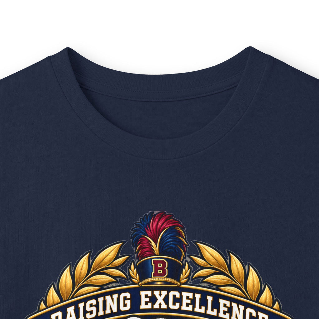 Bulldog Racing Mom Long Sleeve Tee — 'Raising Excellence' Vintage Crest