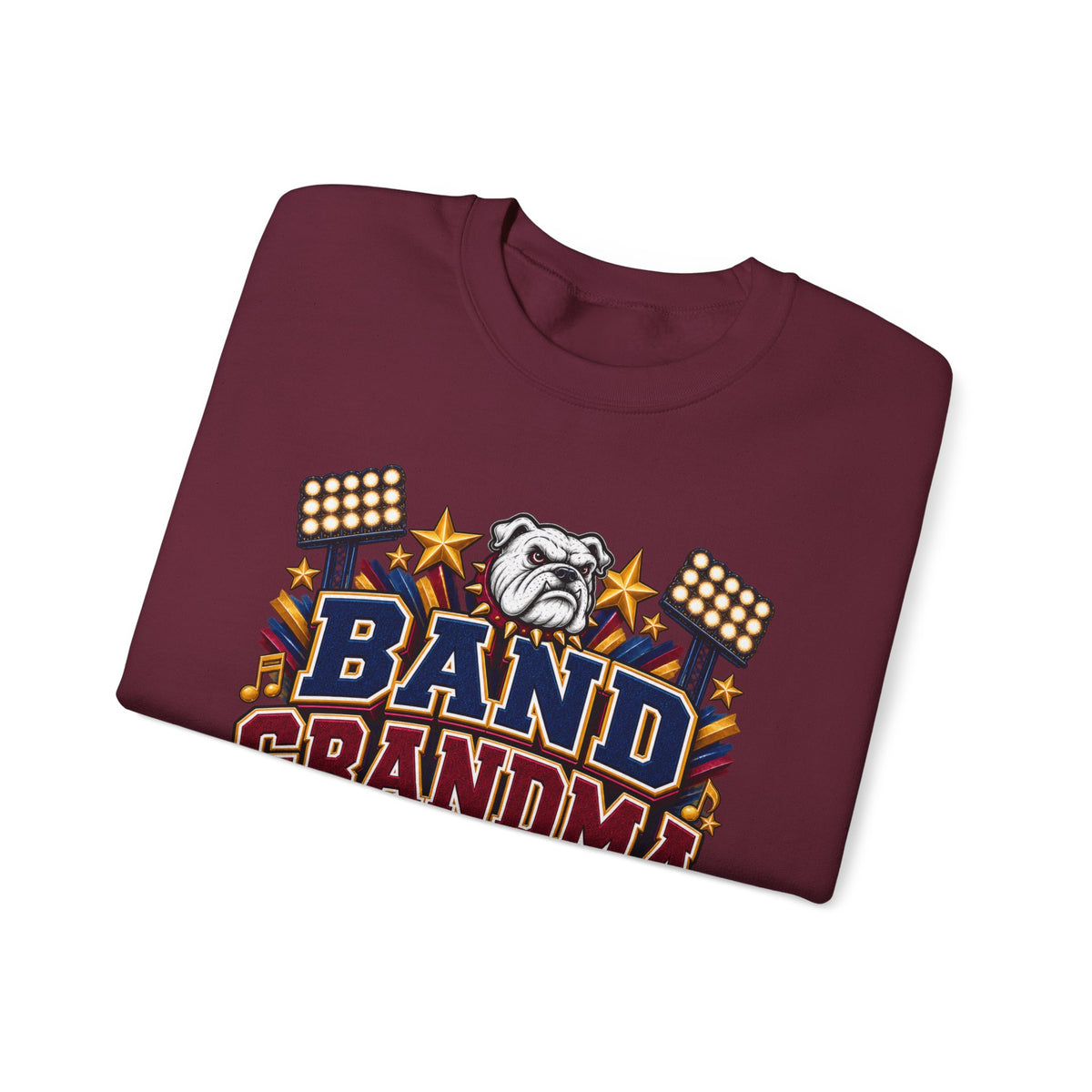 Band Grandma Era Sweatshirt — Bulldog Marching Band Support Crewneck