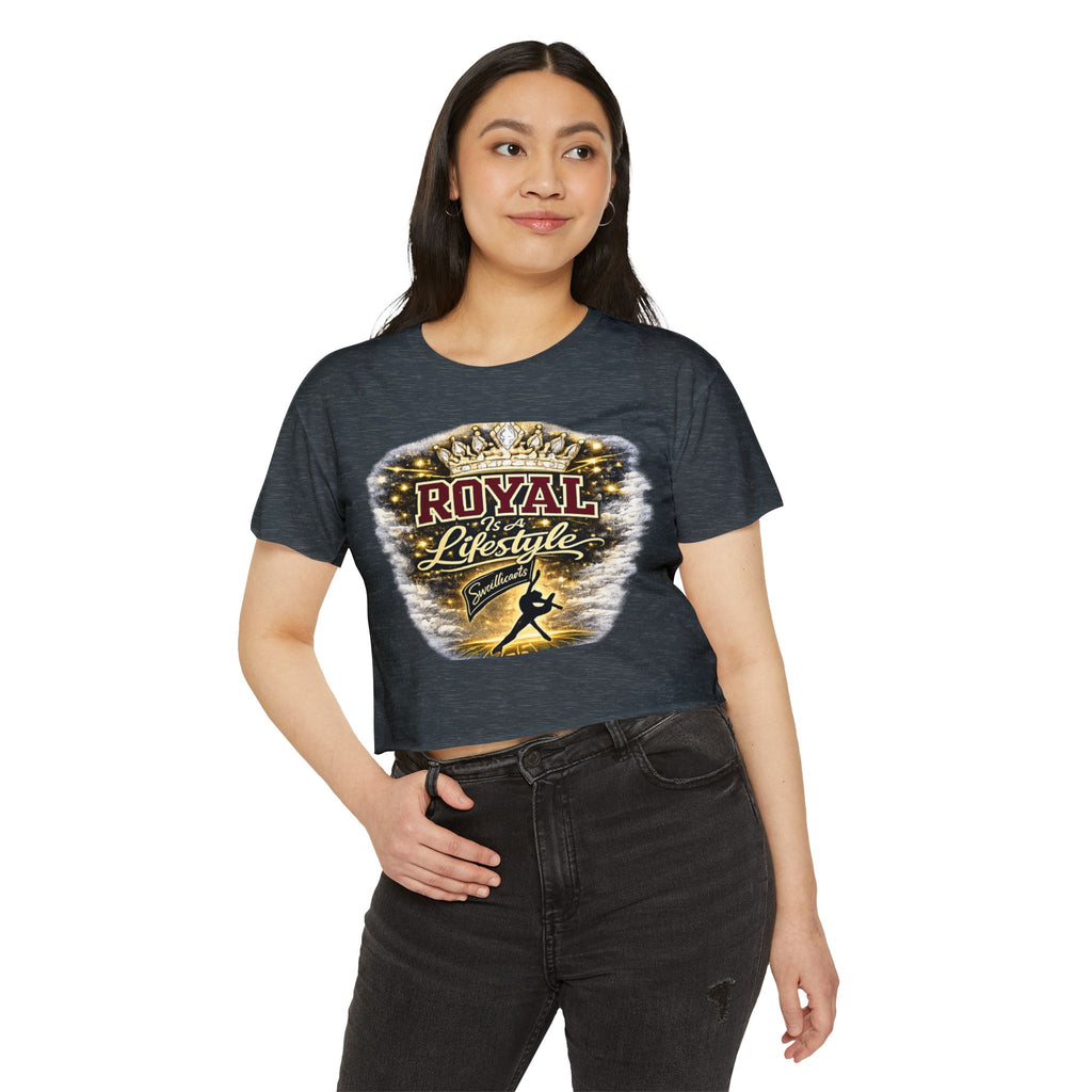 Royal Lifestyle Crop Top — Women’s Festival Graphic Tee