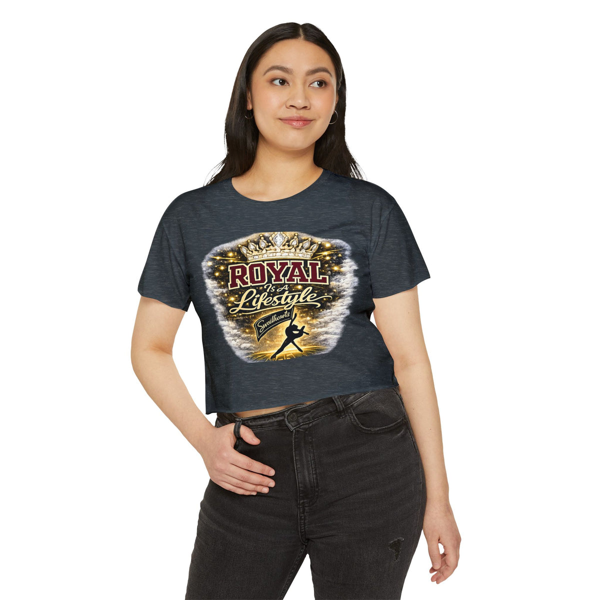 Royal Lifestyle Crop Top — Women’s Festival Graphic Tee