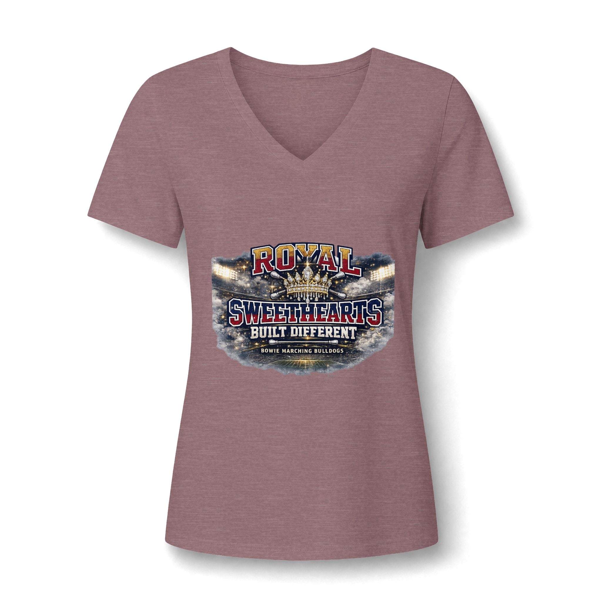 Royal Sweethearts V-Neck Tee — Built Different Vintage Graphic