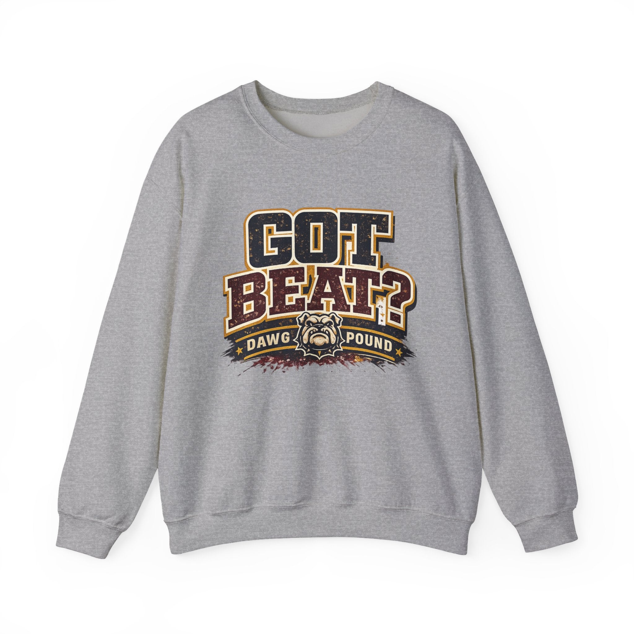 Got Beat? Bulldog Crewneck Sweatshirt – Dawg Pound Football Fan Apparel