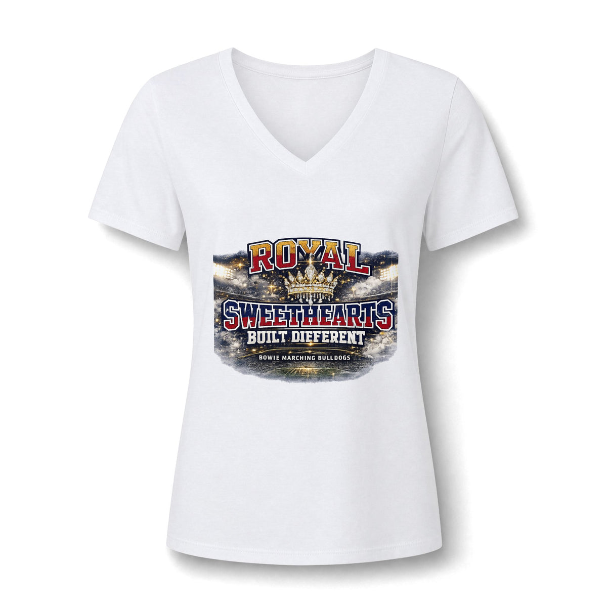 Royal Sweethearts V-Neck Tee — Built Different Vintage Graphic