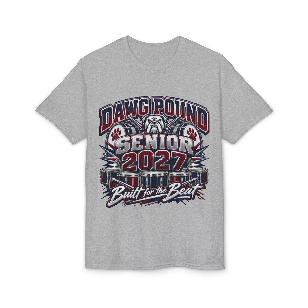 T-Shirt — Dawg Pound Senior 2027 "Built for the Beat" Graduation Tee