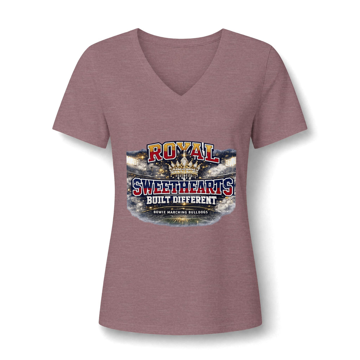 Royal Sweethearts V-Neck Tee — Built Different Vintage Graphic