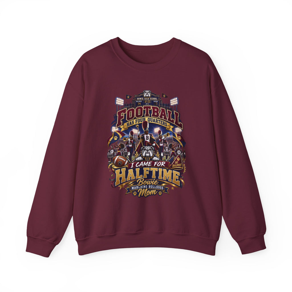 Football Halftime Crewneck Sweatshirt — "I Came For Halftime" Game Day Pullover