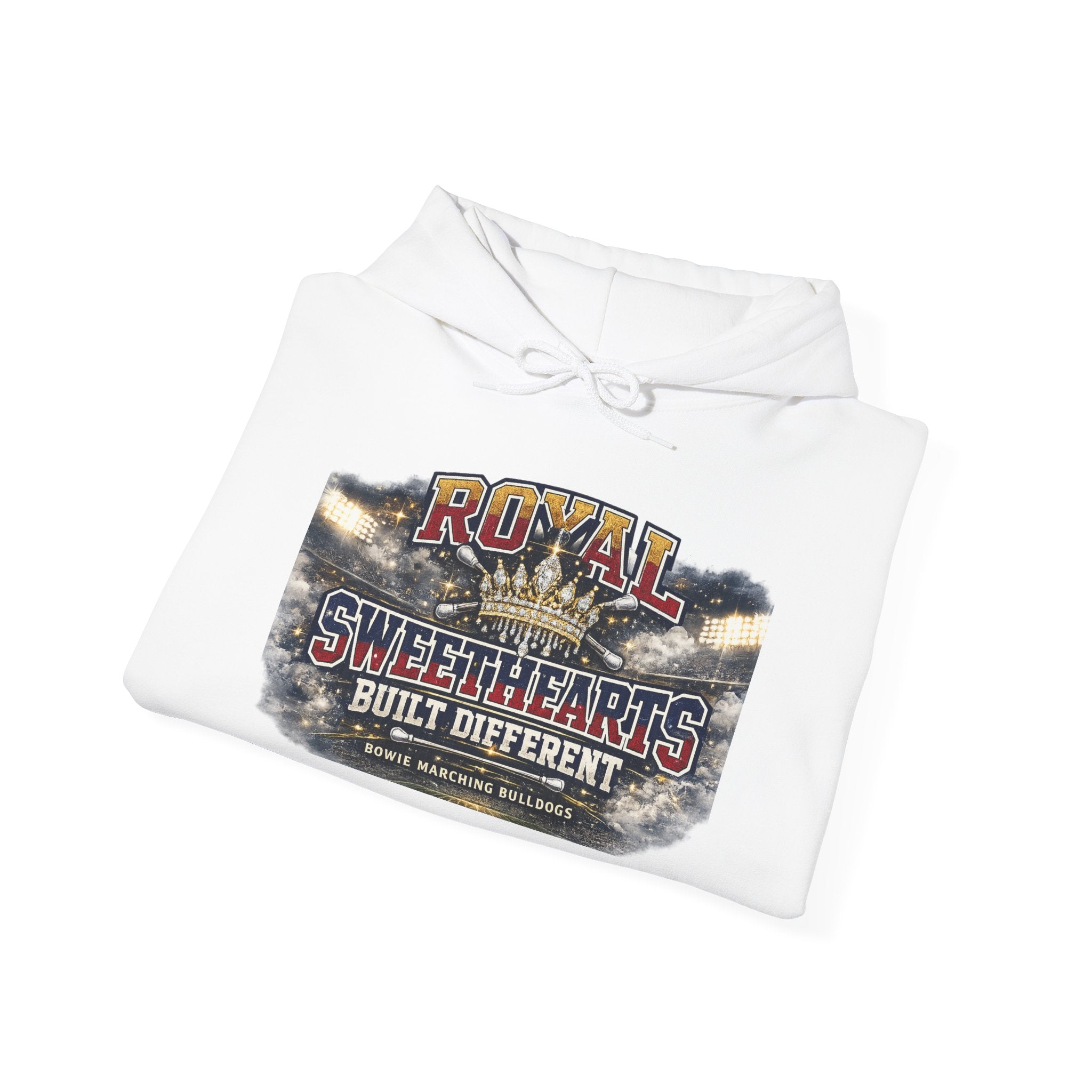Royal Sweethearts Hoodie — "Built Different" Vintage Motorcycle Graphic
