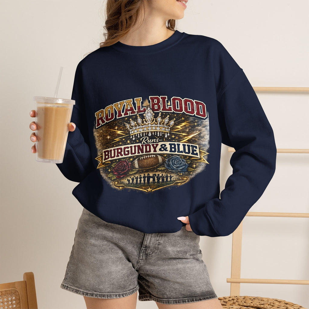 Royal Blood 'Burgundy & Blue' Crewneck Sweatshirt