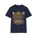 Girl Dad T-Shirt — Vintage Crowned 'Girl Dad' Dad Tee for Dads of Daughters