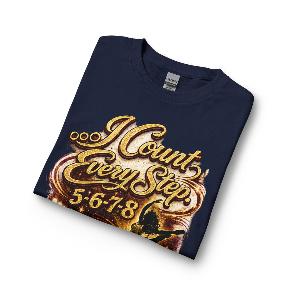 I Count Every Step 5·6·7·8 Long Sleeve T-Shirt — Royal Sweetheart Mom Dance Shirt