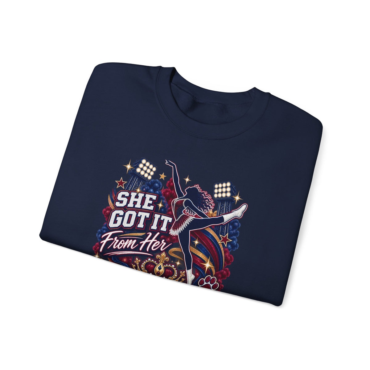 Grandma Rocker Crewneck Sweatshirt — "She Got It From Her Grandma" Vintage Concert Design