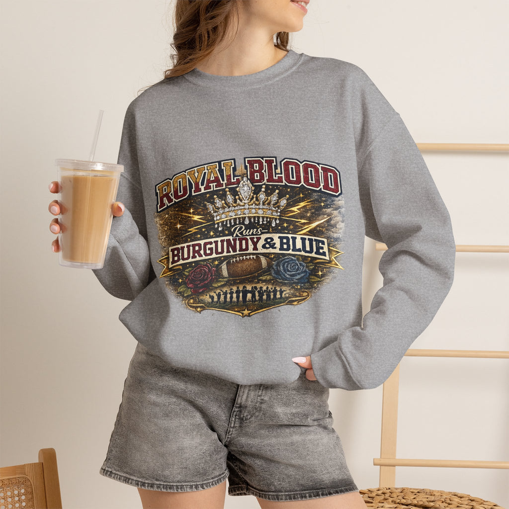 Royal Blood 'Burgundy & Blue' Crewneck Sweatshirt