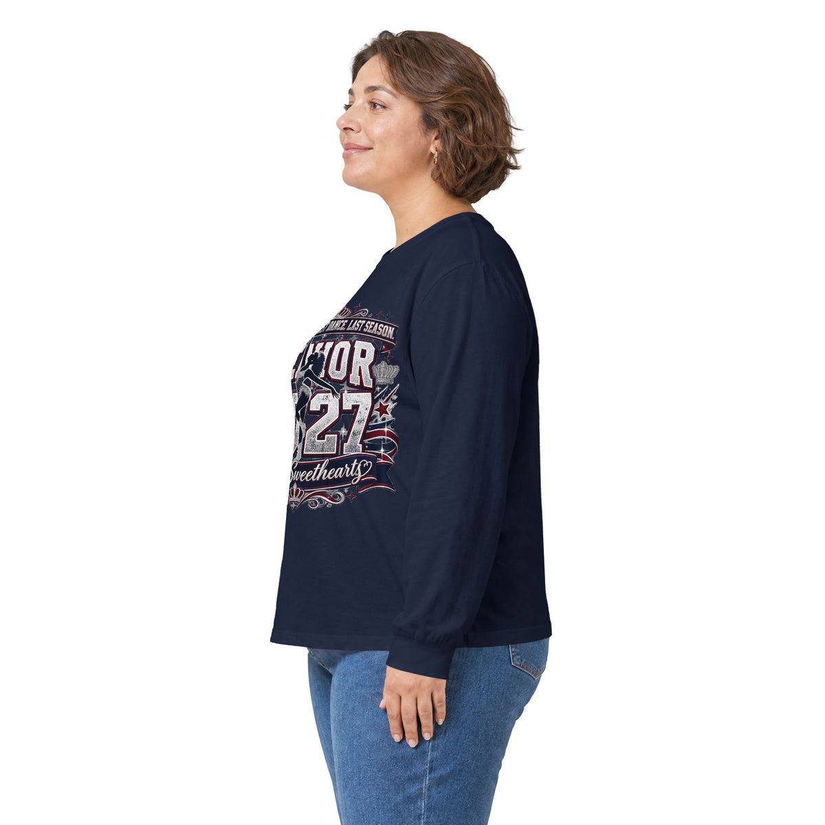 Senior 2027 Royal Sweethearts Long Sleeve Tee