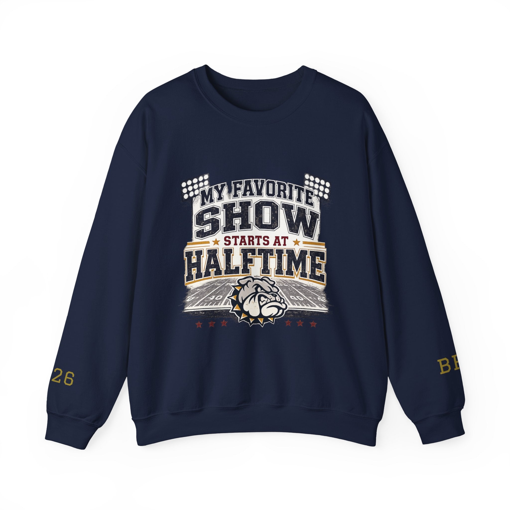Halftime Show Crewneck Sweatshirt — "My Favorite Show Starts at Halftime" Football Pullover