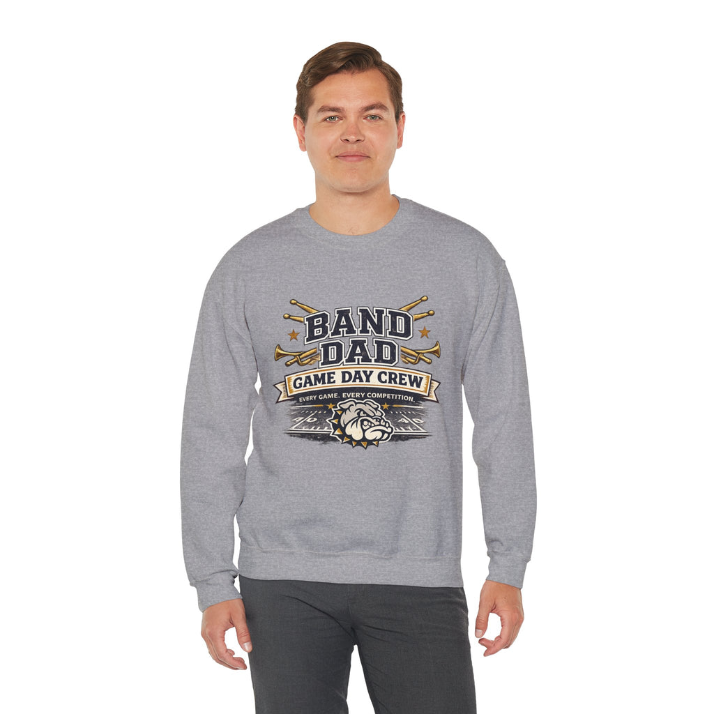 Band Dad Crewneck Sweatshirt — Game Day Crew Marching Band Dad Pullover
