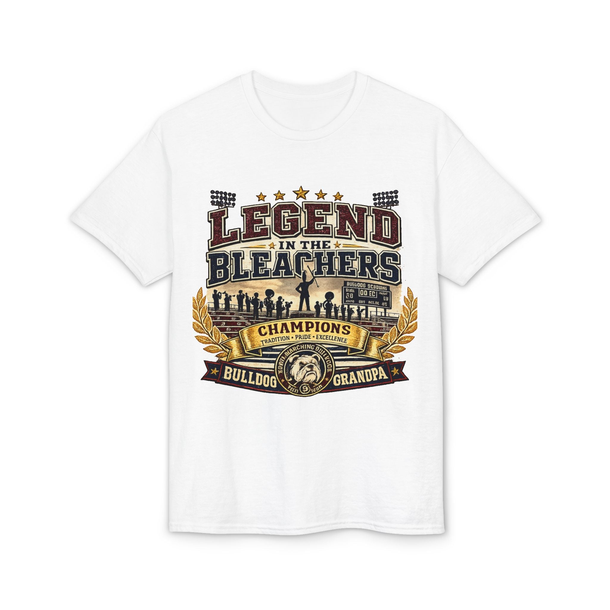 'Bulldog Grandpa' Champions Fan Tee