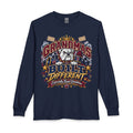 Grandmas Built Different Long Sleeve Tee — Funny Bulldog Graphic Shirt for Band Grandmothers