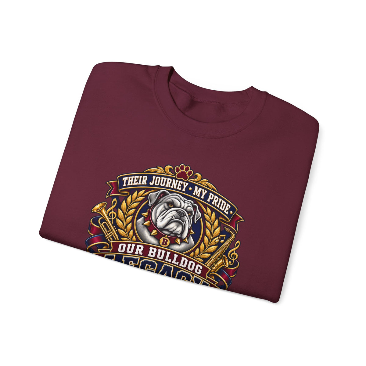 Bulldog Mom Crewneck Sweatshirt – "Our Bulldog Legacy" Retro Pride Design