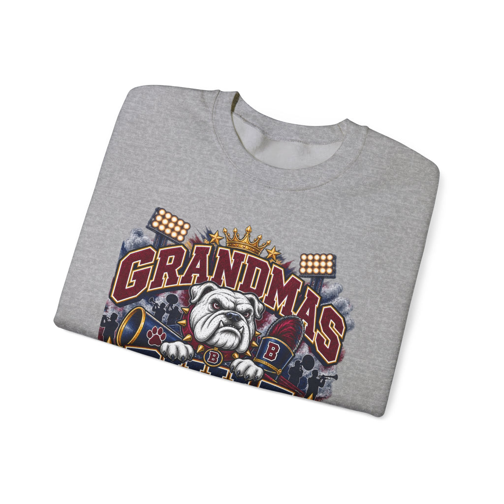 Grandma's Built Different Sweatshirt — Funny Bulldog Graphic Crewneck for Grandmothers