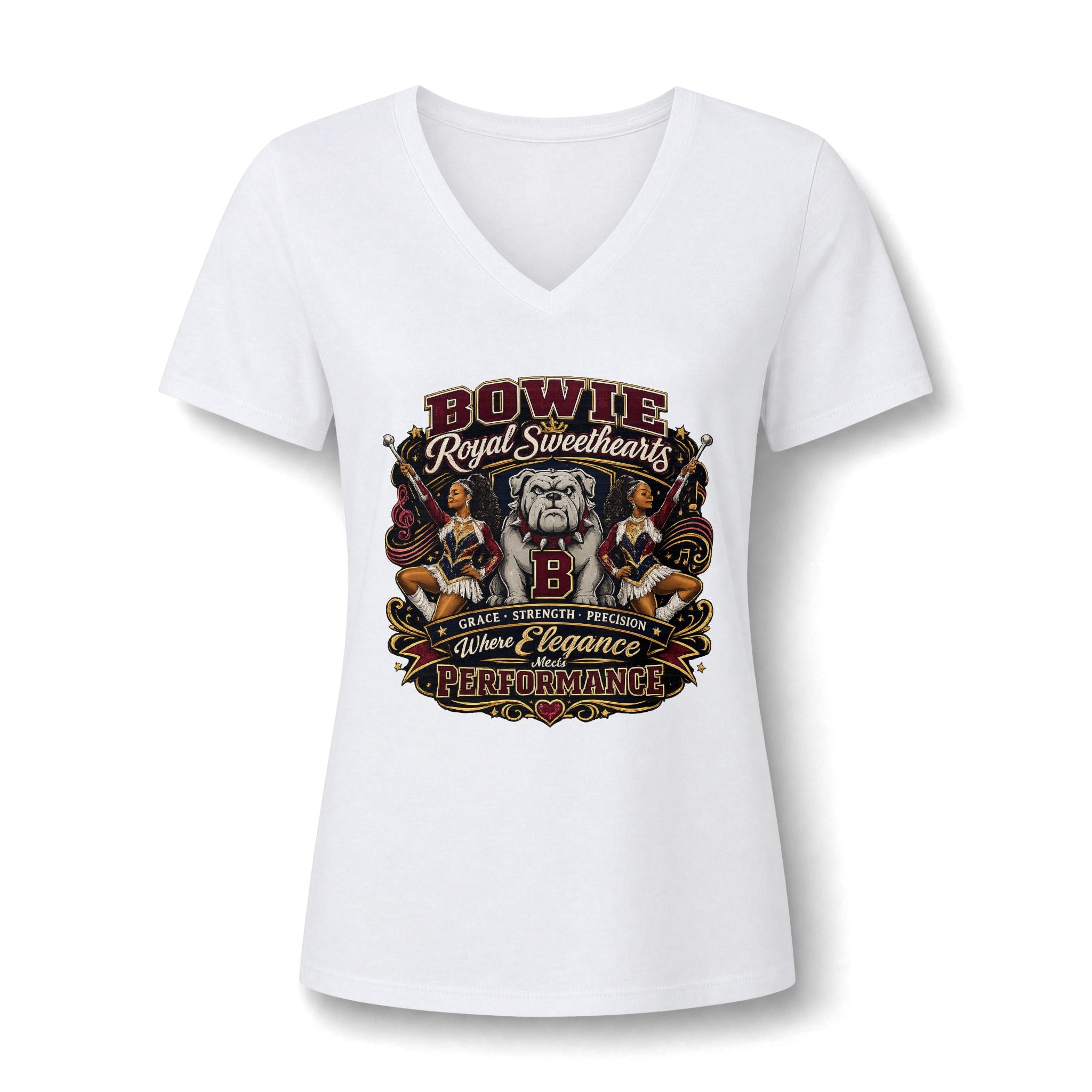 Women's Relaxed Heather CVC V-Neck Tee