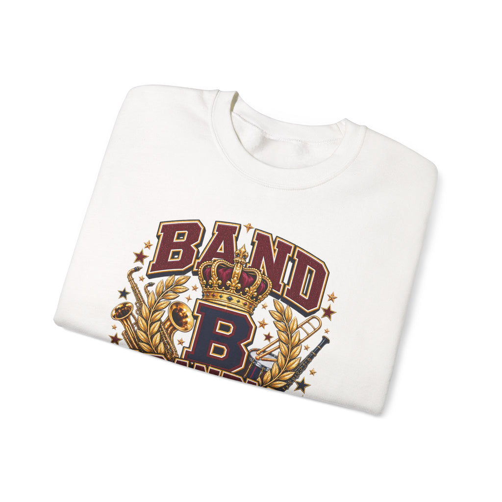 Band Grandma Sweatshirt – Vintage Crowned 'B' Music Mom Crewneck