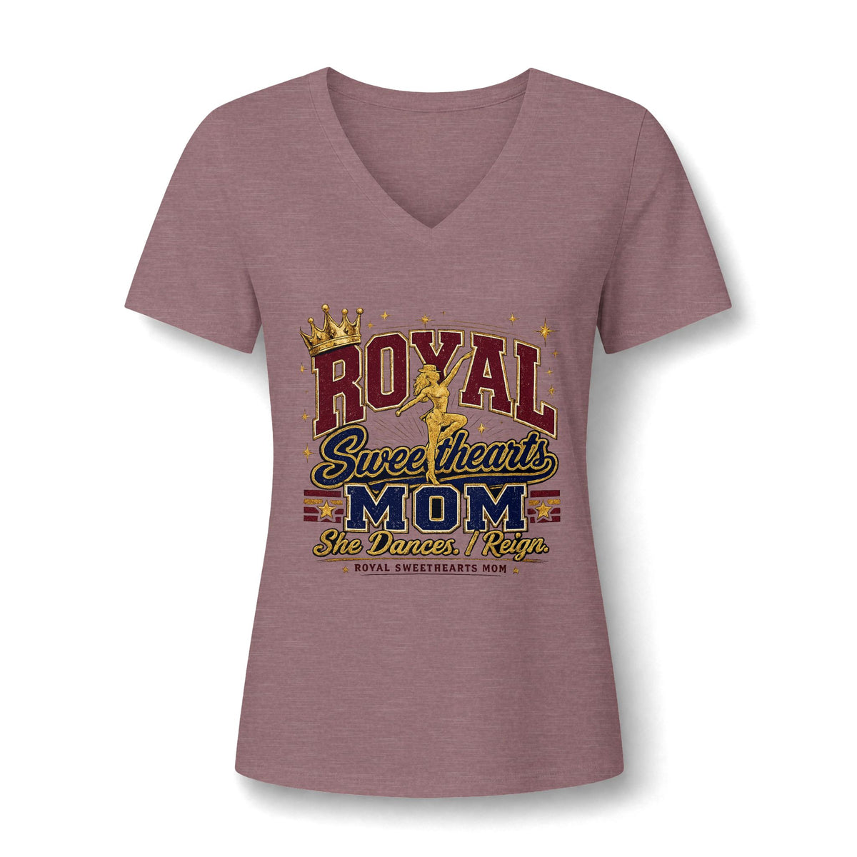 Royal Sweethearts Mom V-Neck Tee