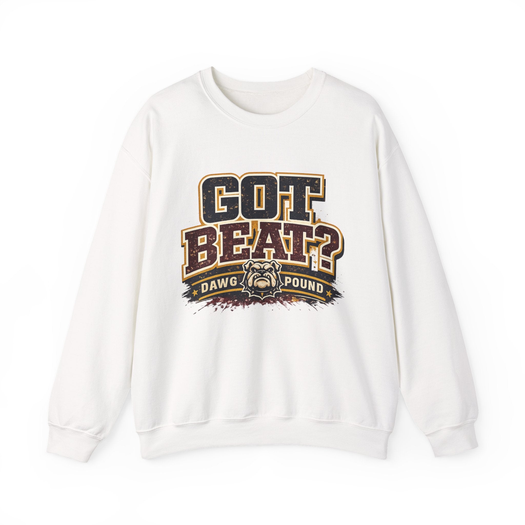 Crewneck Sweatshirt — "GOT BEAT?" Dawg Pound Retro Football Fan Pullover