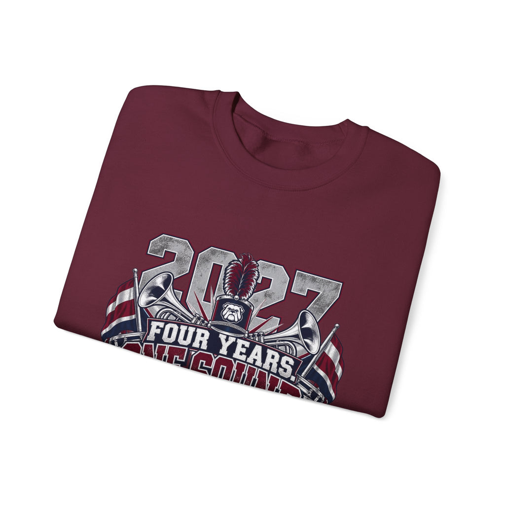 2027 Bulldog Senior Crewneck Sweatshirt – "Four Years, One Sound" Graduation Gift