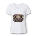 Halftime Royalty V-Neck Tee — Women's Football Game Day Shirt