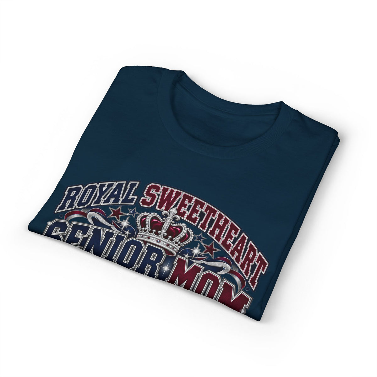 Senior Mom 2027 T-Shirt - "Royal Sweetheart" Proud Last Season Mom Tee